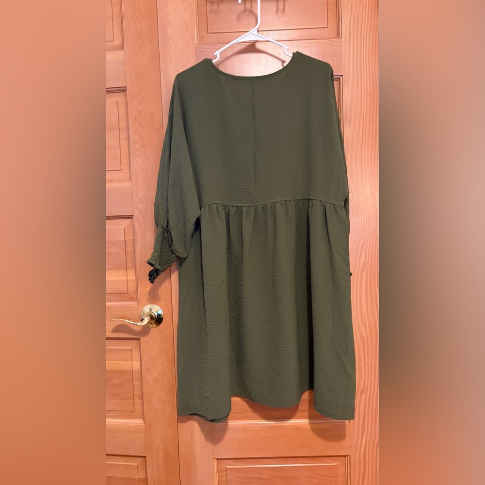 DOKOTOO Womens Casual Dresses Tunic Dress Empire Waist Short Sleeve Crew Neck